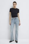 Pamuklu Bisiklet Yaka Basic Kadın T Shirt 1613081-900 SİYAH