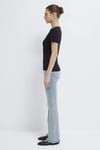 Pamuklu Bisiklet Yaka Basic Kadın T Shirt 1613081-900 SİYAH