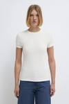 Pamuklu Bisiklet Yaka Basic Kadın T Shirt 1613081-70057 EKRU