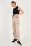 Pamuklu Bisiklet Yaka Dar Kesim Crop Kadın Atlet 5865259 SİYAH