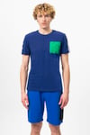 Pamuklu Bisiklet Yaka Erkek T Shirt BNTM20446 LACİVERT
