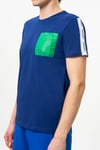 Pamuklu Bisiklet Yaka Erkek T Shirt BNTM20446 LACİVERT