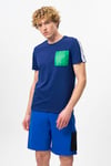 Pamuklu Bisiklet Yaka Erkek T Shirt BNTM20446 LACİVERT