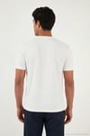 Pamuklu Bisiklet Yaka Kısa Kollu Erkek T Shirt 5904115 EKRU