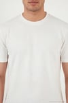 Pamuklu Bisiklet Yaka Kısa Kollu Erkek T Shirt 5904115 EKRU