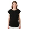 Pamuklu Bisiklet Yaka Kolsuz Kadın T Shirt 5864019 SİYAH