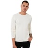 Pamuklu Bisiklet Yaka Normal Kalıp Basic Erkek Sweat 5905073 EKRU