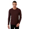 Pamuklu Bisiklet Yaka Normal Kalıp Basic Erkek Sweat 5905073 VİŞNE