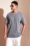 Pamuklu Bisiklet Yaka Regular Fit Basic Erkek T Shirt 5902731 AÇIK HAKİ