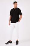 Pamuklu Bisiklet Yaka Regular Fit Basic Erkek T Shirt 5902731 SİYAH