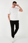 Pamuklu Bisiklet Yaka Regular Fit Basic Erkek T Shirt 5902759 EKRU