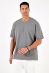 Pamuklu Bisiklet Yaka Regular Fit Basic Erkek T Shirt 5902731 AÇIK HAKİ