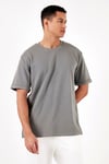 Pamuklu Bisiklet Yaka Regular Fit Basic Erkek T Shirt 5902731 AÇIK HAKİ