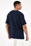 Pamuklu Bisiklet Yaka Regular Fit Basic Erkek T Shirt 5902731 İNDİGO