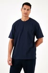 Pamuklu Bisiklet Yaka Regular Fit Basic Erkek T Shirt 5902731 İNDİGO