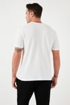 Pamuklu Bisiklet Yaka Regular Fit Basic Erkek T Shirt 5902759 EKRU