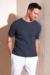 Pamuklu Bisiklet Yaka Regular Fit Basic Erkek T Shirt 5902759 ANTRASİT