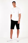 Pamuklu Bisiklet Yaka Relaxed Fit Basic Erkek T Shirt 5902610 EKRU