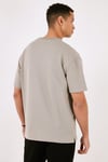 Pamuklu Bisiklet Yaka Relaxed Fit Basic Erkek T Shirt 5902610 KÜL