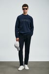 Pamuklu Boyfriend Fit Bisiklet Yaka Erkek Sweat 112030171 LACİVERT