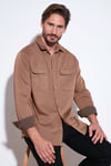 Pamuklu Çift Cepli Regular Fit Erkek Gömlek CF25W128858 CAMEL