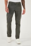 Pamuklu Comfort Fit Normal Bel Boru Paça Jeans Erkek Kot Pantolon 4412C19TEXAS HAKİ