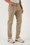 Pamuklu Comfort Fit Normal Bel Boru Paça Jeans Erkek Kot Pantolon 4412C19TEXAS BEJ