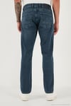 Pamuklu Comfort Fit Normal Bel Boru Paça Jeans Erkek Kot Pantolon 4412C02TEXAS MAVİ
