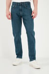 Pamuklu Comfort Fit Normal Bel Jeans Erkek Kot Pantolon 4400C52TEXAS YEŞİL-MAVİ
