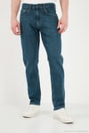 Pamuklu Comfort Fit Normal Bel Jeans Erkek Kot Pantolon 4400C52TEXAS YEŞİL-MAVİ