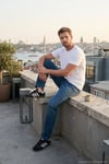 Pamuklu Comfort Fit Normal Bel Jeans Erkek Kot Pantolon 4400C52TEXAS YEŞİL-MAVİ