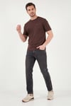 Pamuklu Comfort Fit Normal Bel Jeans Erkek Kot Pantolon 4412C88TEXAS SİYAH