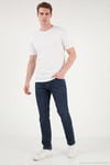 Pamuklu Comfort Fit Normal Bel Jeans Erkek Kot Pantolon 4400C51TEXAS LACİVERT