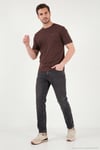 Pamuklu Comfort Fit Normal Bel Jeans Erkek Kot Pantolon 4412C88TEXAS SİYAH