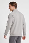 Pamuklu Dik Yaka Fermuarlı Erkek Sweat 922581-2521 GRİ