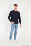 Pamuklu Düğmeli Erkek Polo Yaka Sweat 5905838 LACİVERT