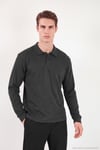 Pamuklu Düğmeli Erkek Polo Yaka Sweat 5905838 ANTRASİT