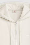 Pamuklu Kapüşonlu Fermuarlı Kadın Sweat 001U1-0003 BEYAZ