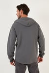 Pamuklu Kapüşonlu Relaxed Fit Erkek Gömlek 5905468 ANTRASİT