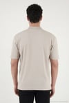 Pamuklu Kısa Kollu Düğmeli Erkek Polo T Shirt 5904051 TAŞ