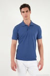 Pamuklu Kısa Kollu Düğmeli Erkek Polo T Shirt 5904049 LACİVERT