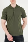 Pamuklu Kısa Kollu Düğmeli Erkek Polo T Shirt 5904049 HAKİ