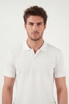 Pamuklu Kısa Kollu Düğmeli Erkek Polo T Shirt 5904049 EKRU