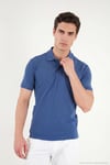 Pamuklu Kısa Kollu Düğmeli Erkek Polo T Shirt 5904049 LACİVERT