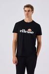 Pamuklu Logo Baskılı Regular Fit Bisiklet Yaka Erkek T Shirt 6SM5070-BK SİYAH