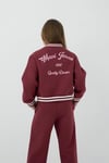Pamuklu Logo Nakışlı Bomber Kız Çocuk Ceket 7S10189-70393 BORDO