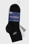 Pamuklu Logolu 3 Pack Kadın Çorap S2520319-3474 SİYAH-BEYAZ-GRİ