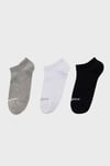 Pamuklu Logolu 3 Pack Unisex Çorap S2520315-4183 Siyah-Gri-Beyaz