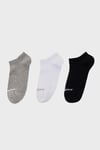 Pamuklu Logolu 3 Pack Unisex Çorap S2520315-4183 Siyah-Gri-Beyaz