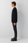 Pamuklu Logolu Bisiklet Yaka Erkek Sweat 0S10379-900 SİYAH